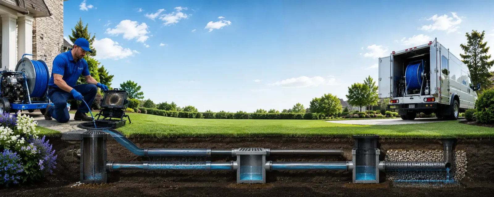 Outdoor drain cleaning information for Manitou, KY